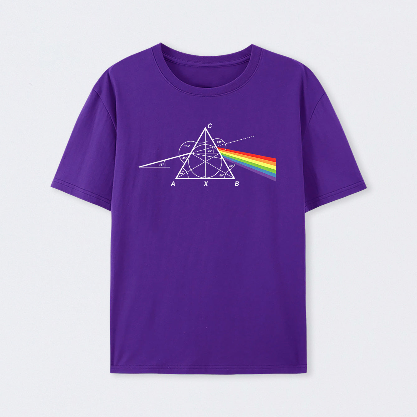Purple Optical Deconstruction T-Shirt