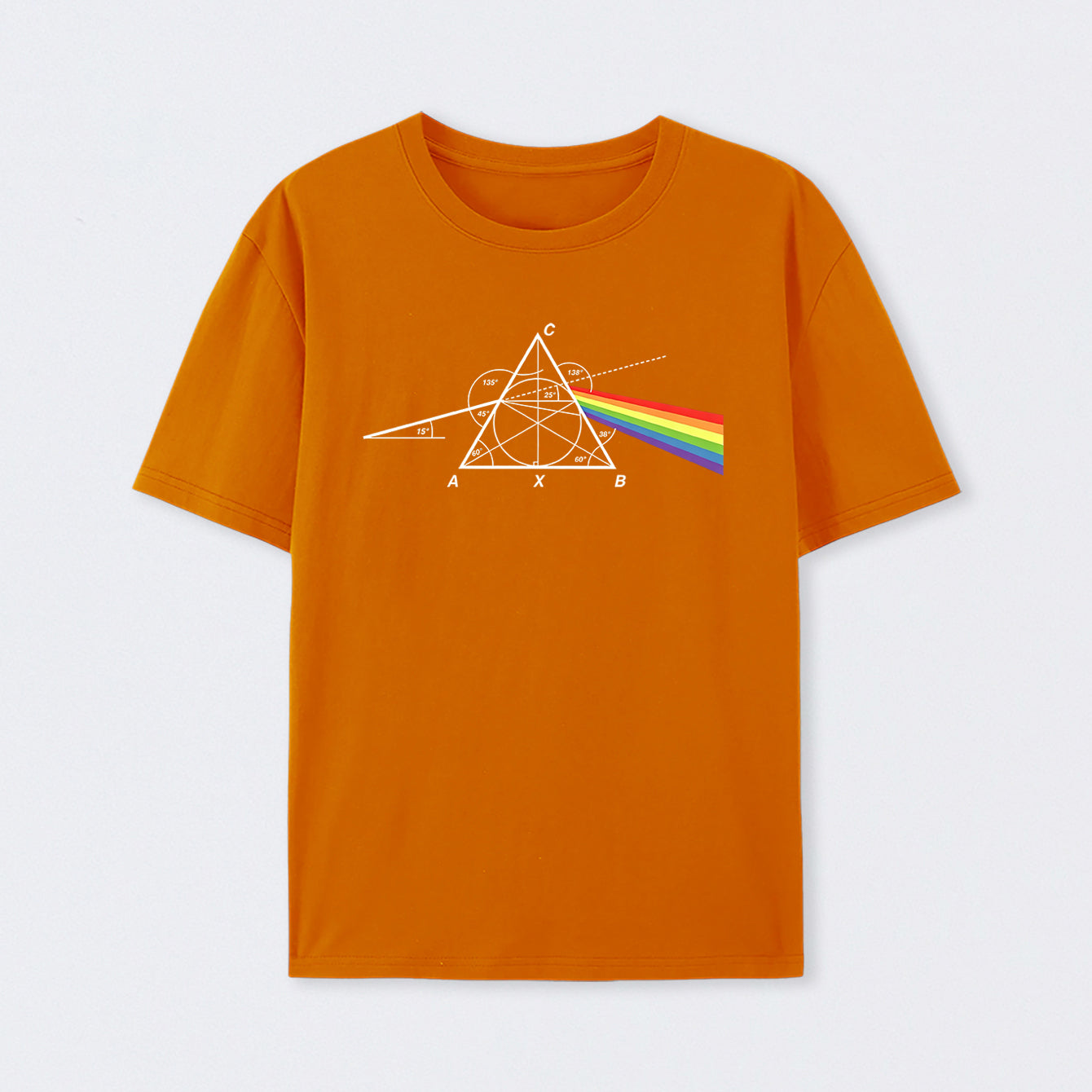Orange Optical Deconstruction T-Shirt