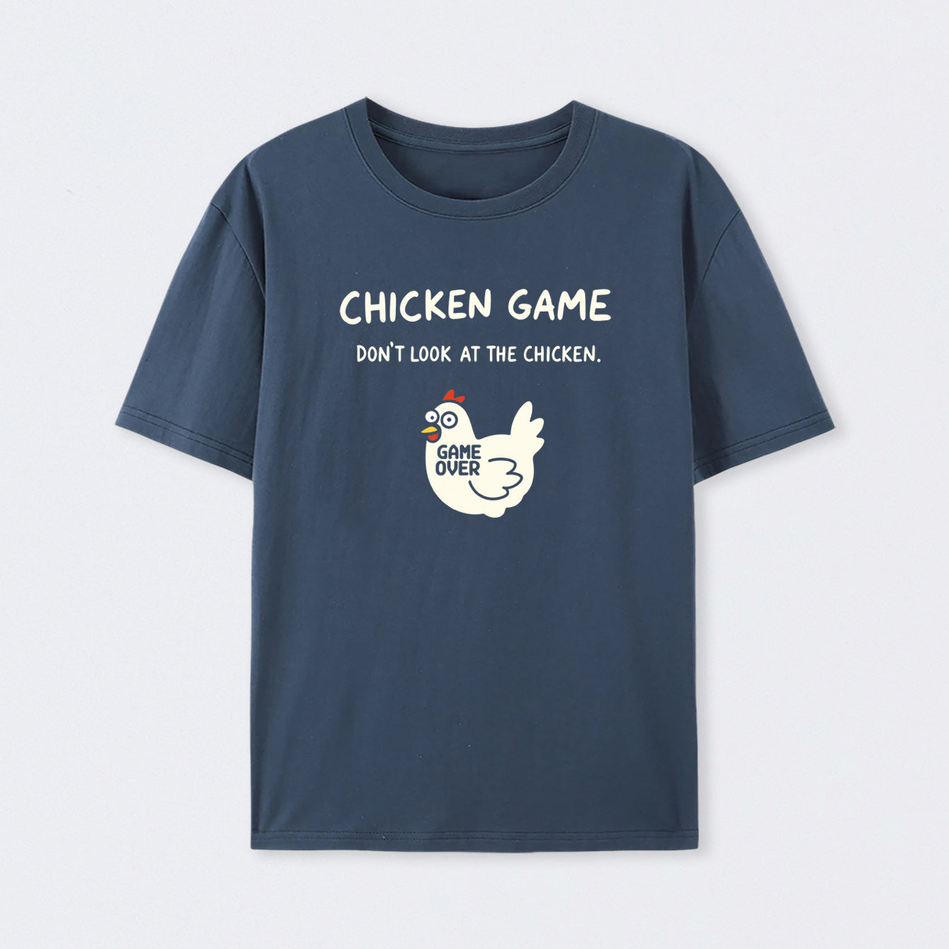 Navy Chicken Game T-Shirt