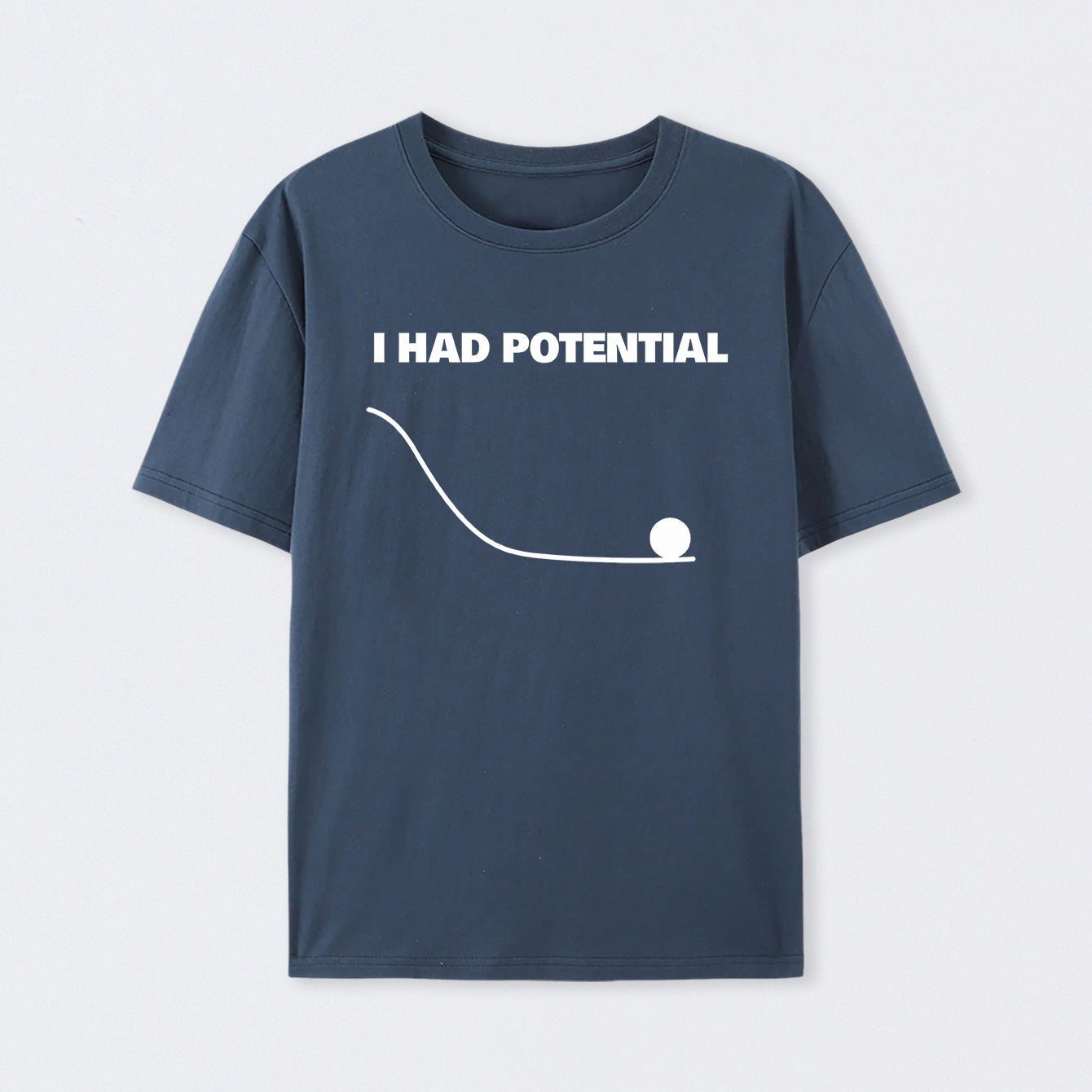 Navy I Had Potential Science T-Shirt