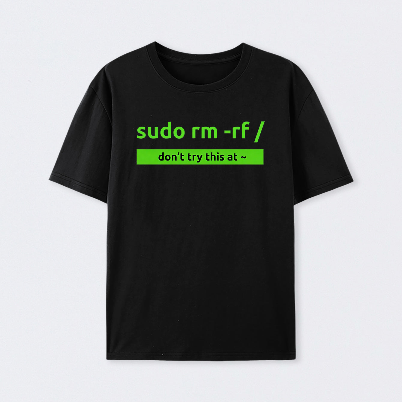Black Sudo Linux Programming Command T-Shirt