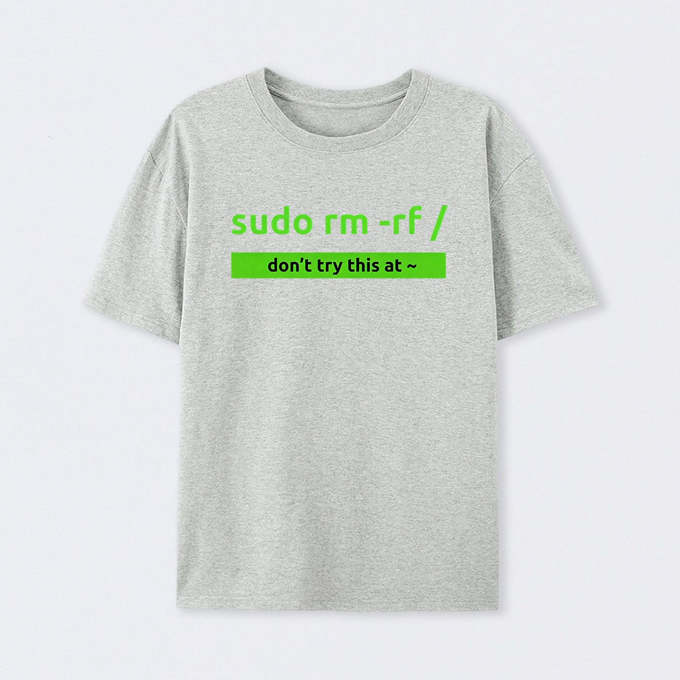 Grey Sudo Linux Programming Command T-Shirt