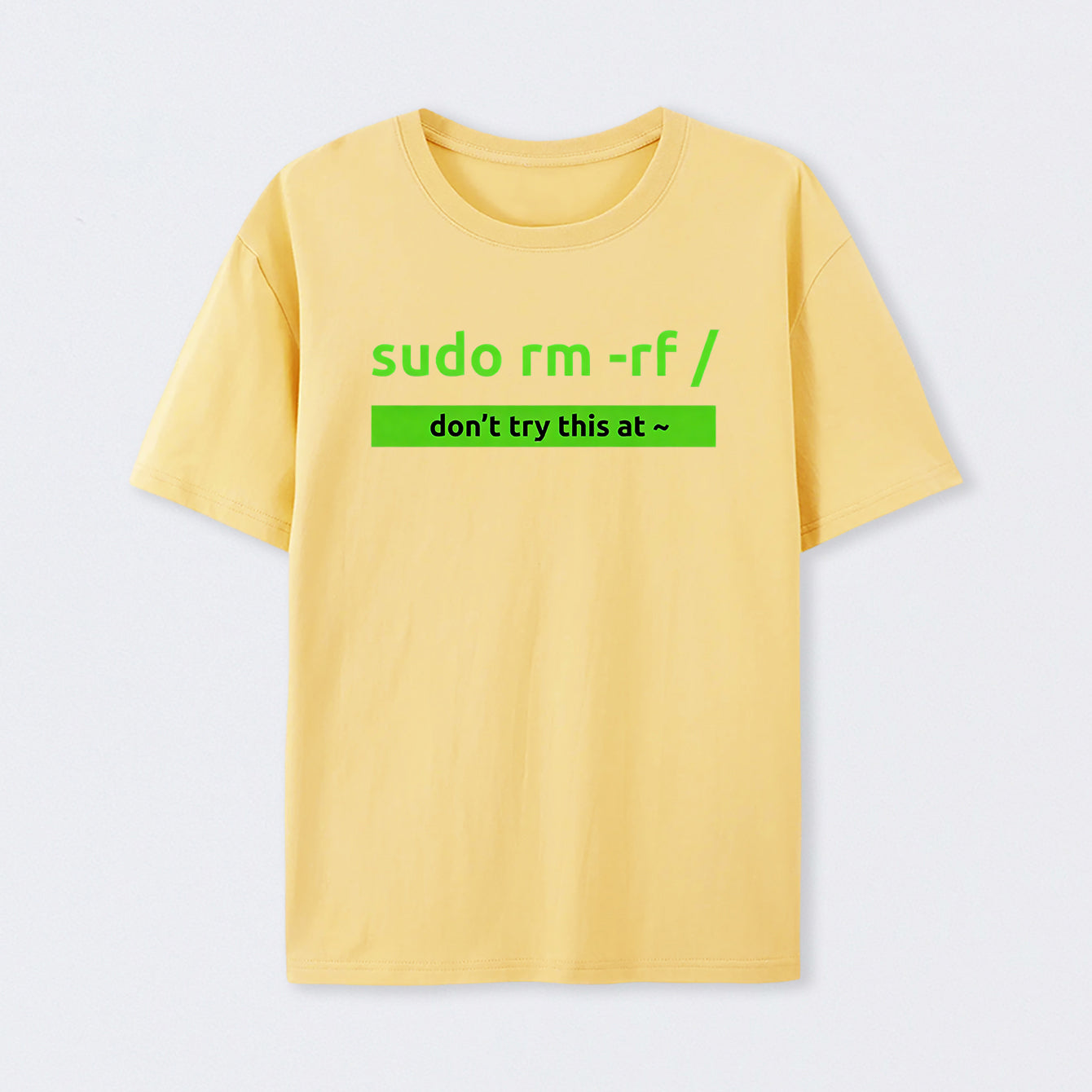 Yellow Sudo Linux Programming Command T-Shirt