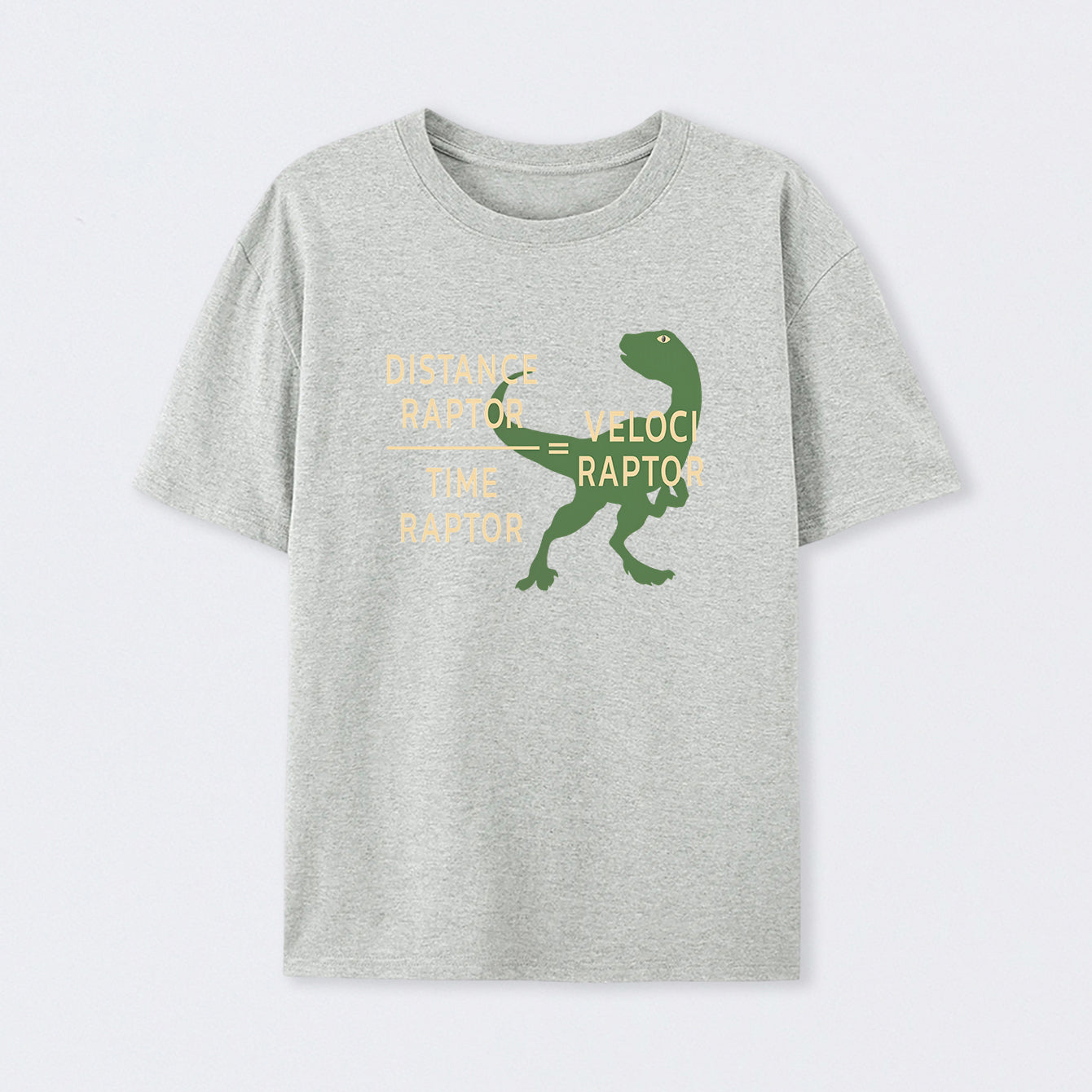 Grey Equations Of Motion Science Velociraptor T-Shirt