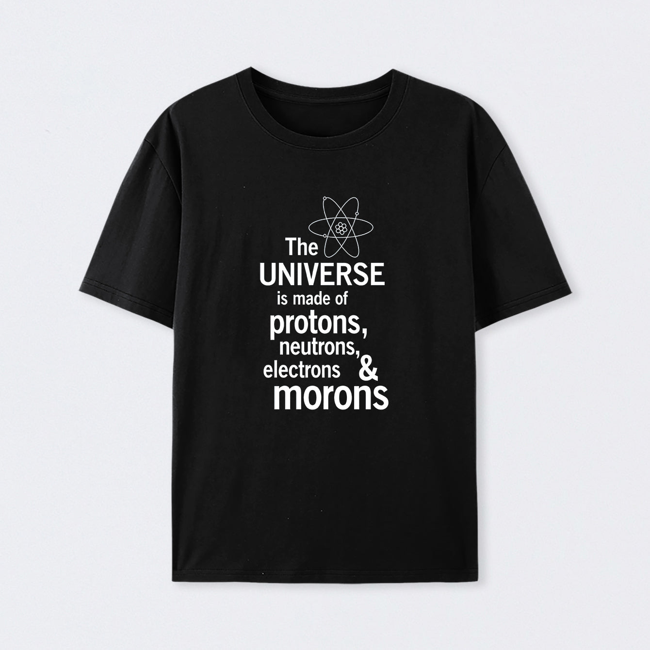 Black The composition of the universe Science T-Shirt