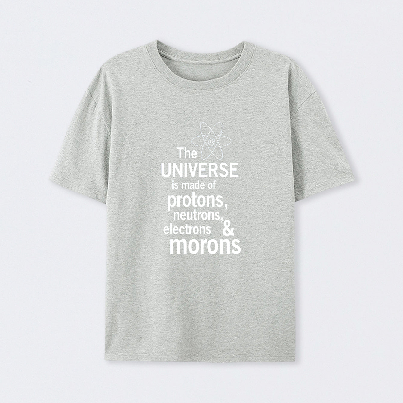 Grey The composition of the universe Science T-Shirt
