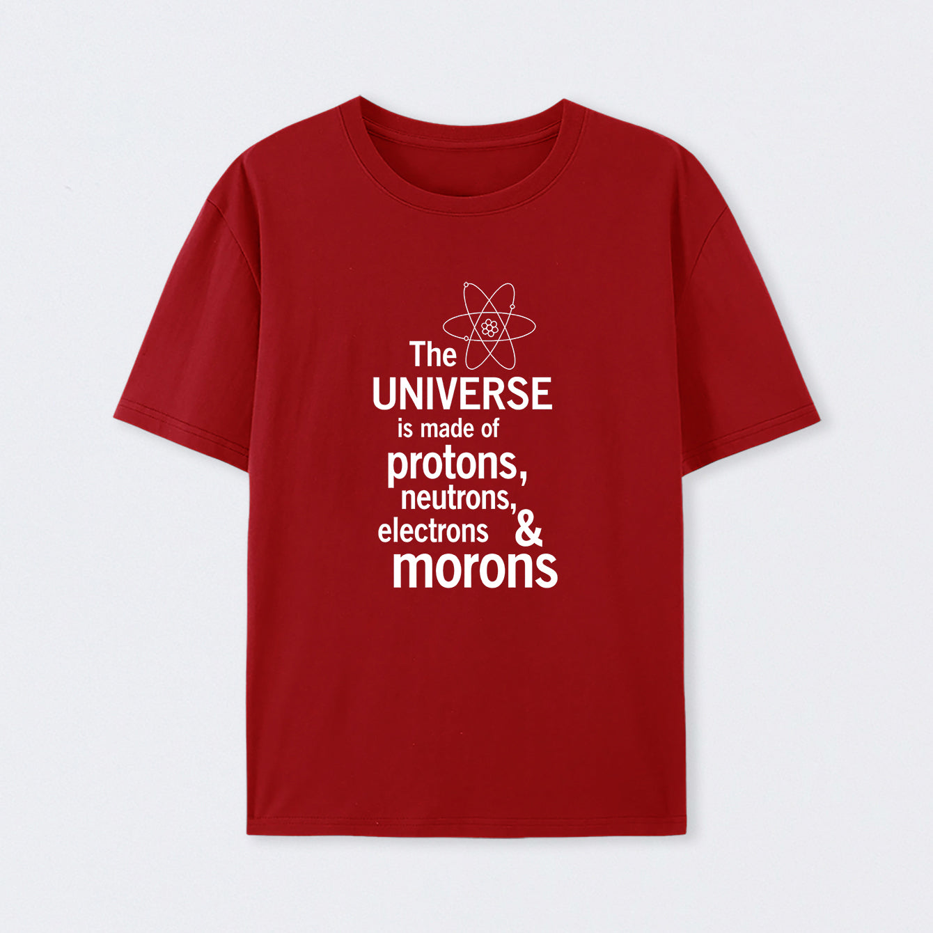 Red The composition of the universe Science T-Shirt