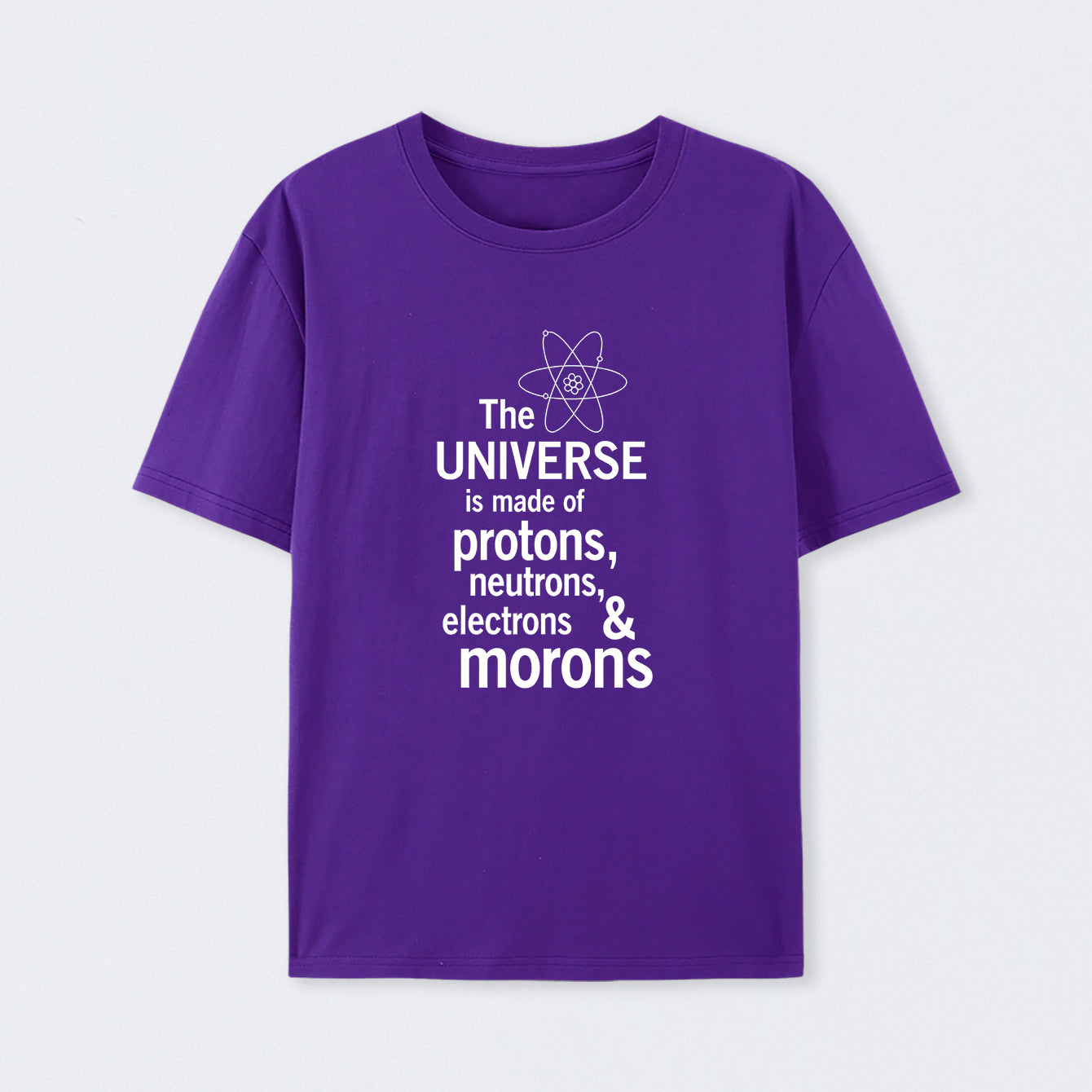 Purple The composition of the universe Science T-Shirt