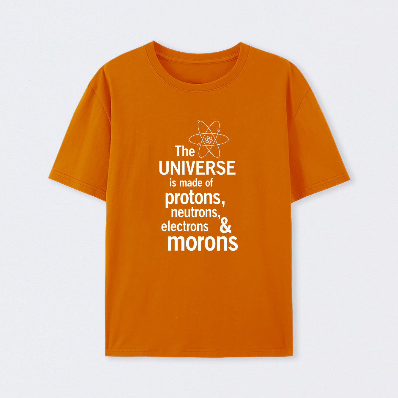 Orange The composition of the universe Science T-Shirt
