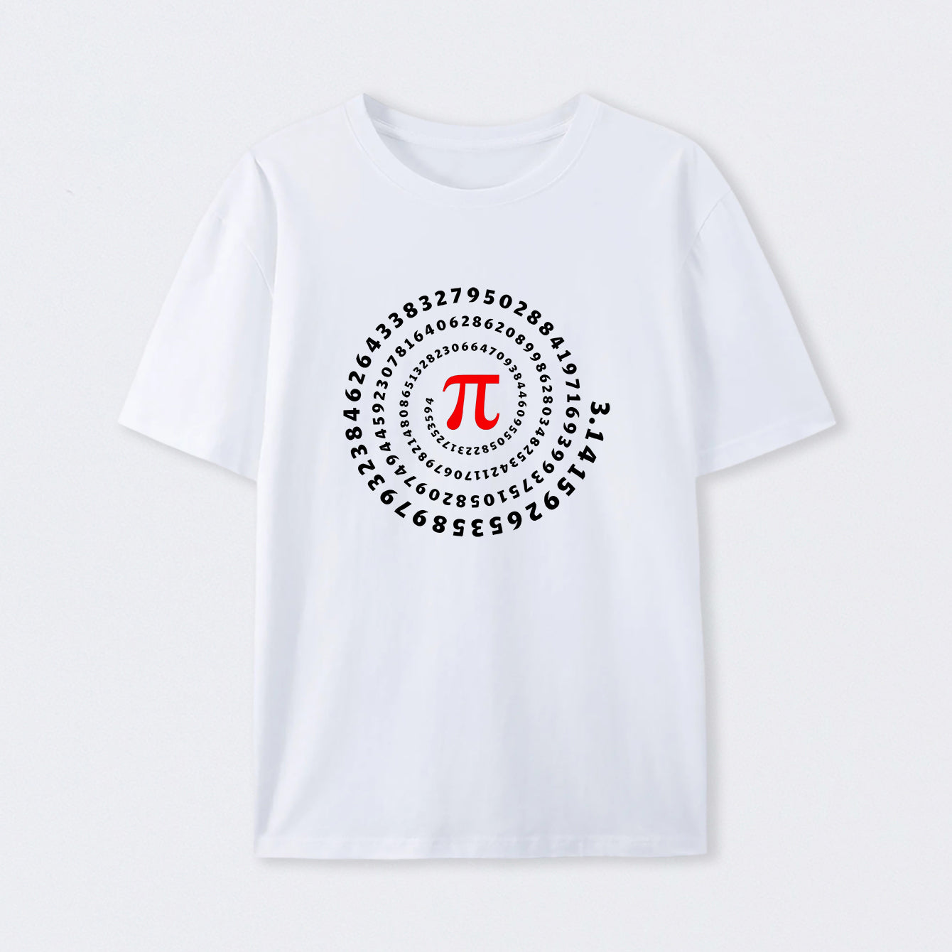 White Pi Science Number Sequence Classic T-Shirt
