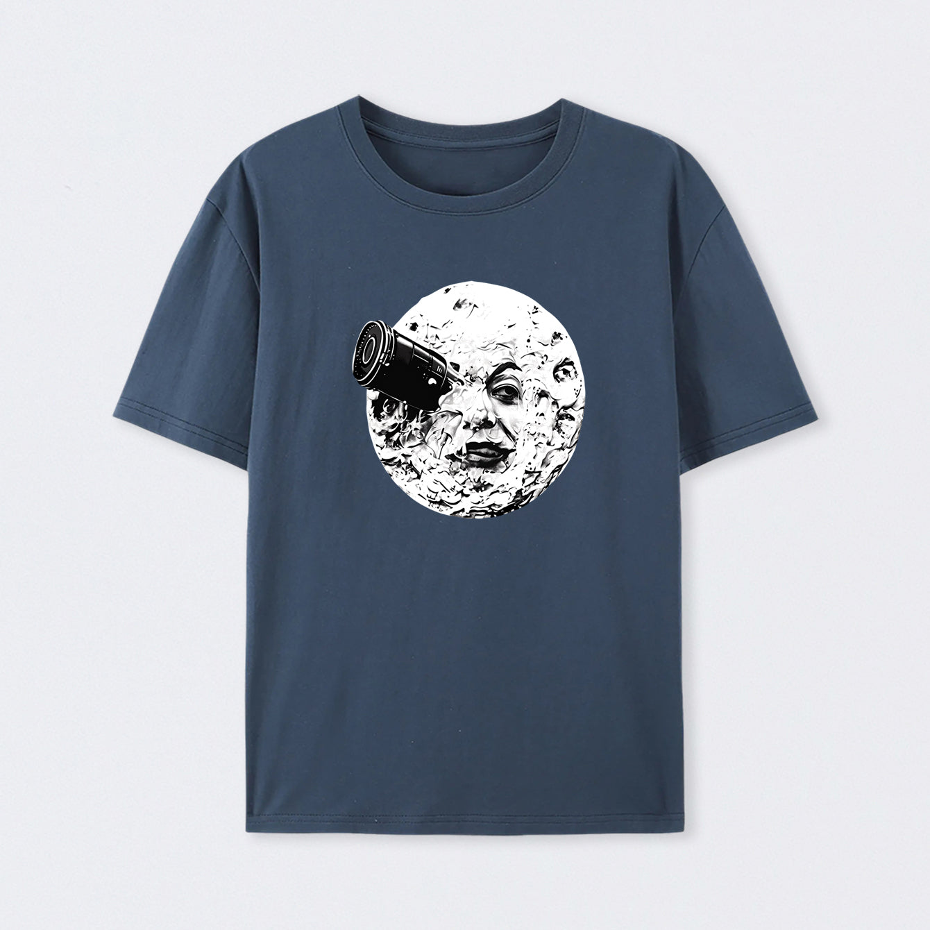 Navy Le Voyage Dans La Lune T-Shirt