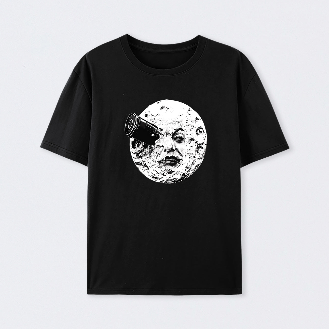 Black Le Voyage Dans La Lune T-Shirt