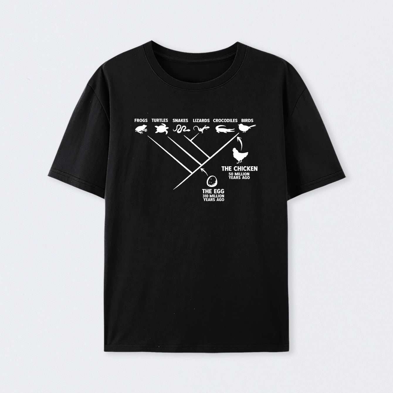 Black The Chicken And The Egg T-Shirt