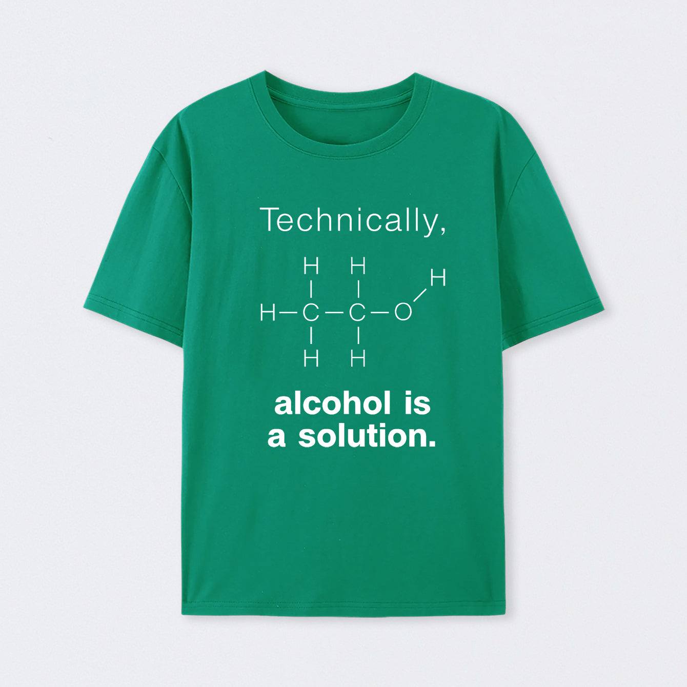Green Alcohol Is A Solution T-Shirt