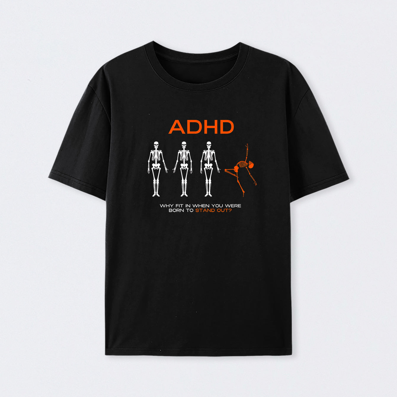 Black ADHD AWARENESS T-Shirt