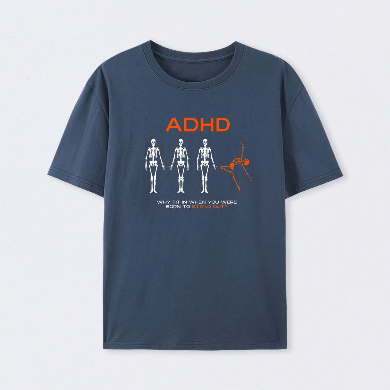 Navy ADHD AWARENESS T-Shirt