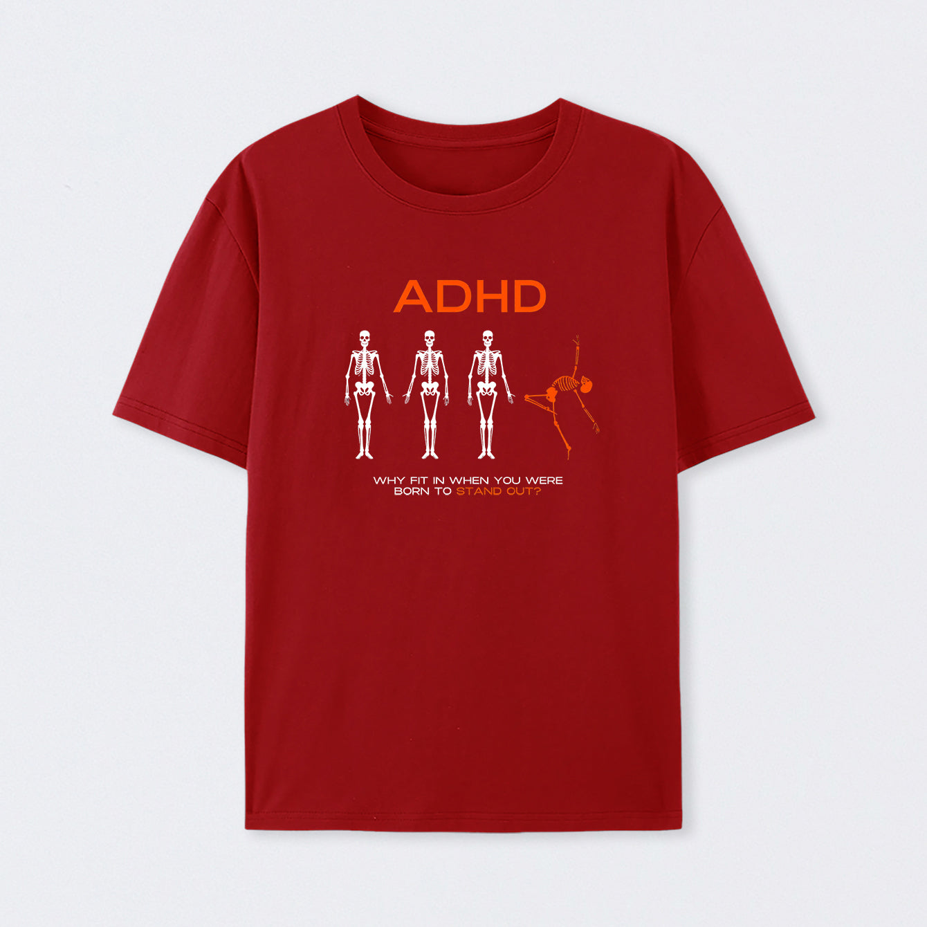 Red ADHD AWARENESS T-Shirt