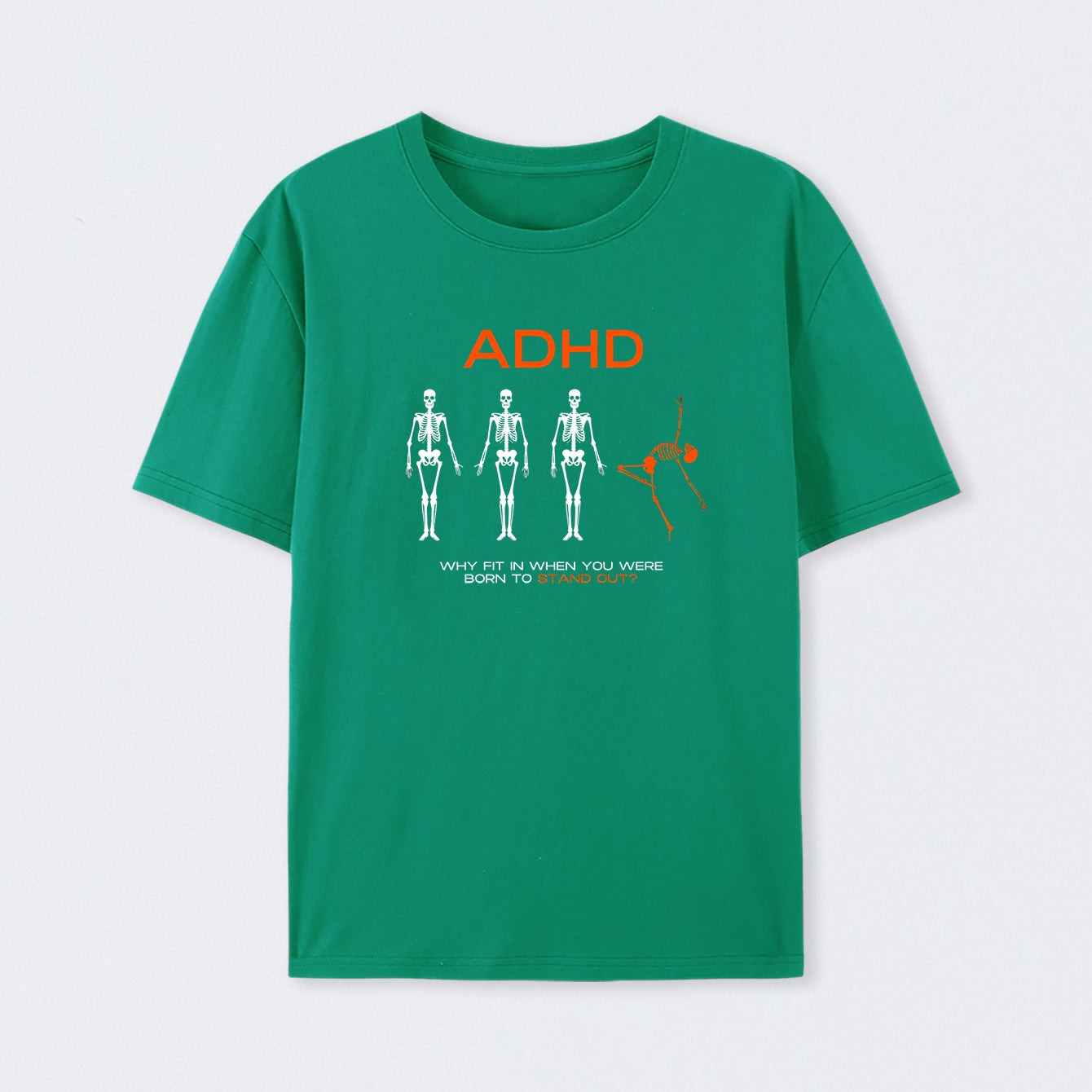 Green ADHD AWARENESS T-Shirt