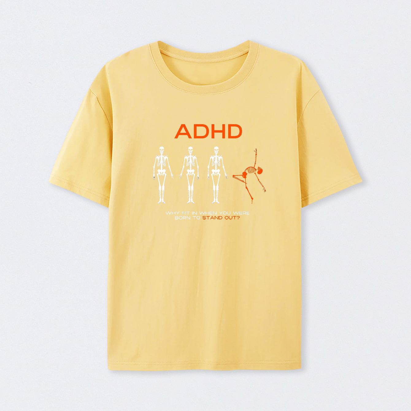 Yellow ADHD AWARENESS T-Shirt