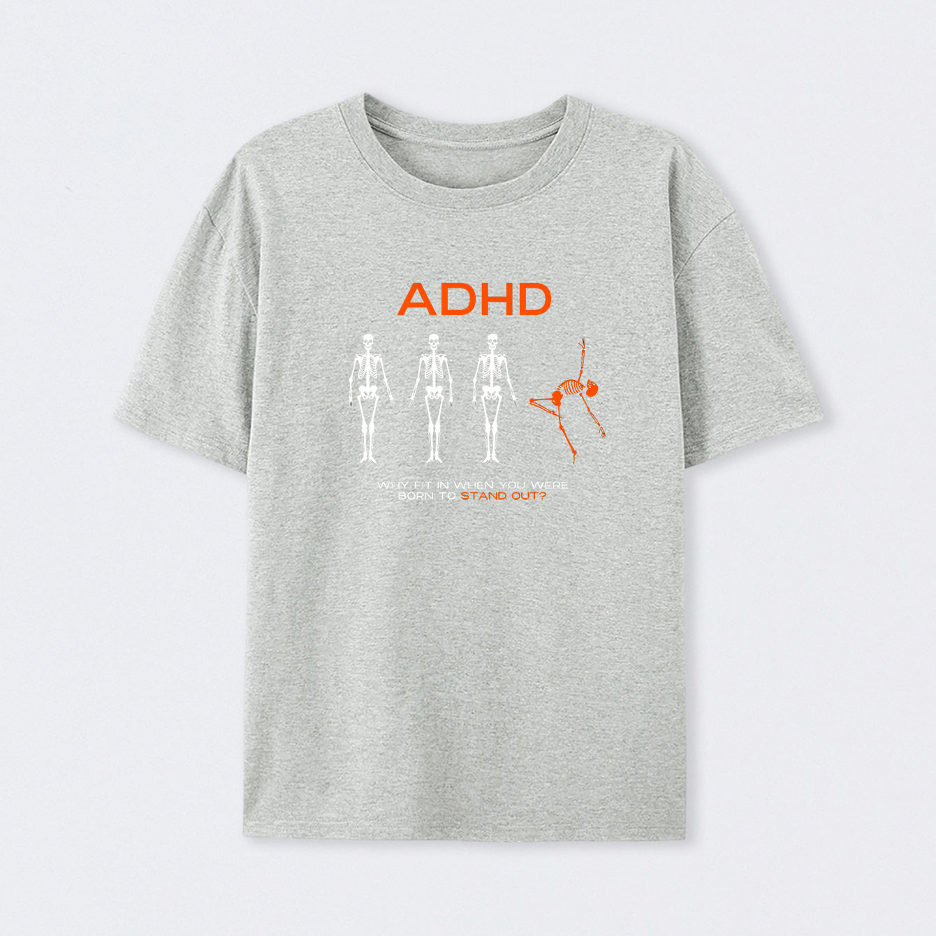 Grey ADHD AWARENESS T-Shirt