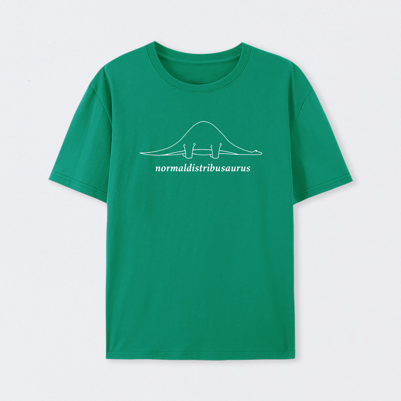 Green Normal Distribution Dinosaur T-Shirt