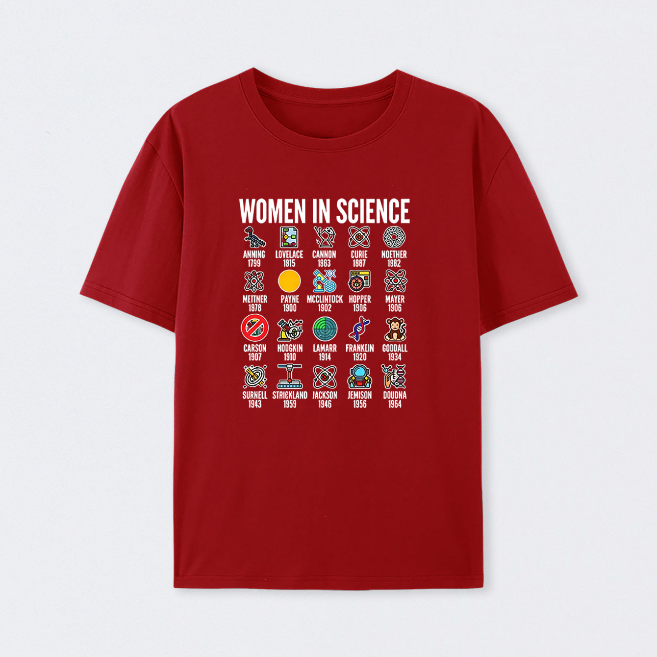 Red Women in Science T-Shirt