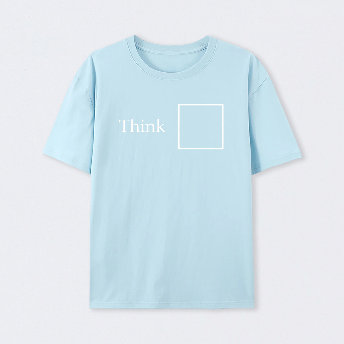 Light Blue Think Outside the Box T-Shirt