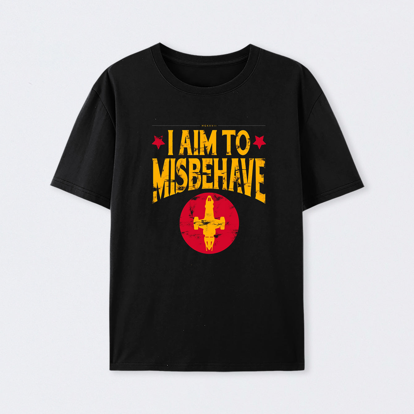 I Aim to Misbehave Firefly Cotton Unisex T-Shirt