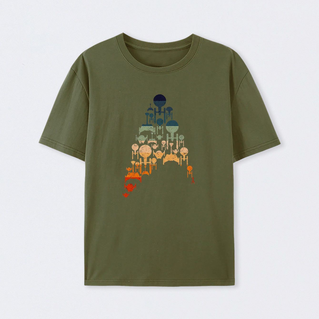 Retro Scifi Space Cotton Unisex T-Shirt