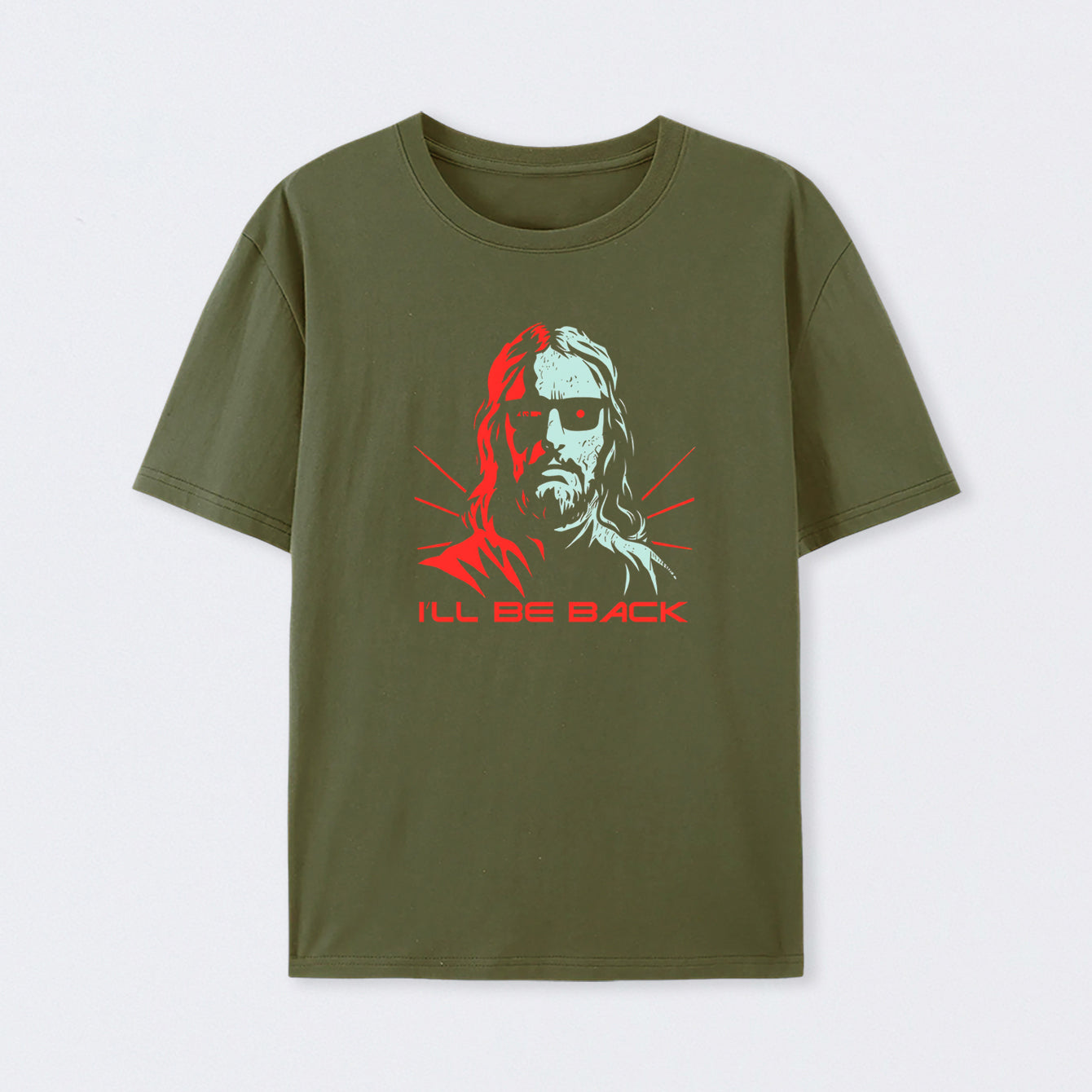 Jesus Terminator I'll Be Back Cotton Unisex T-Shirt
