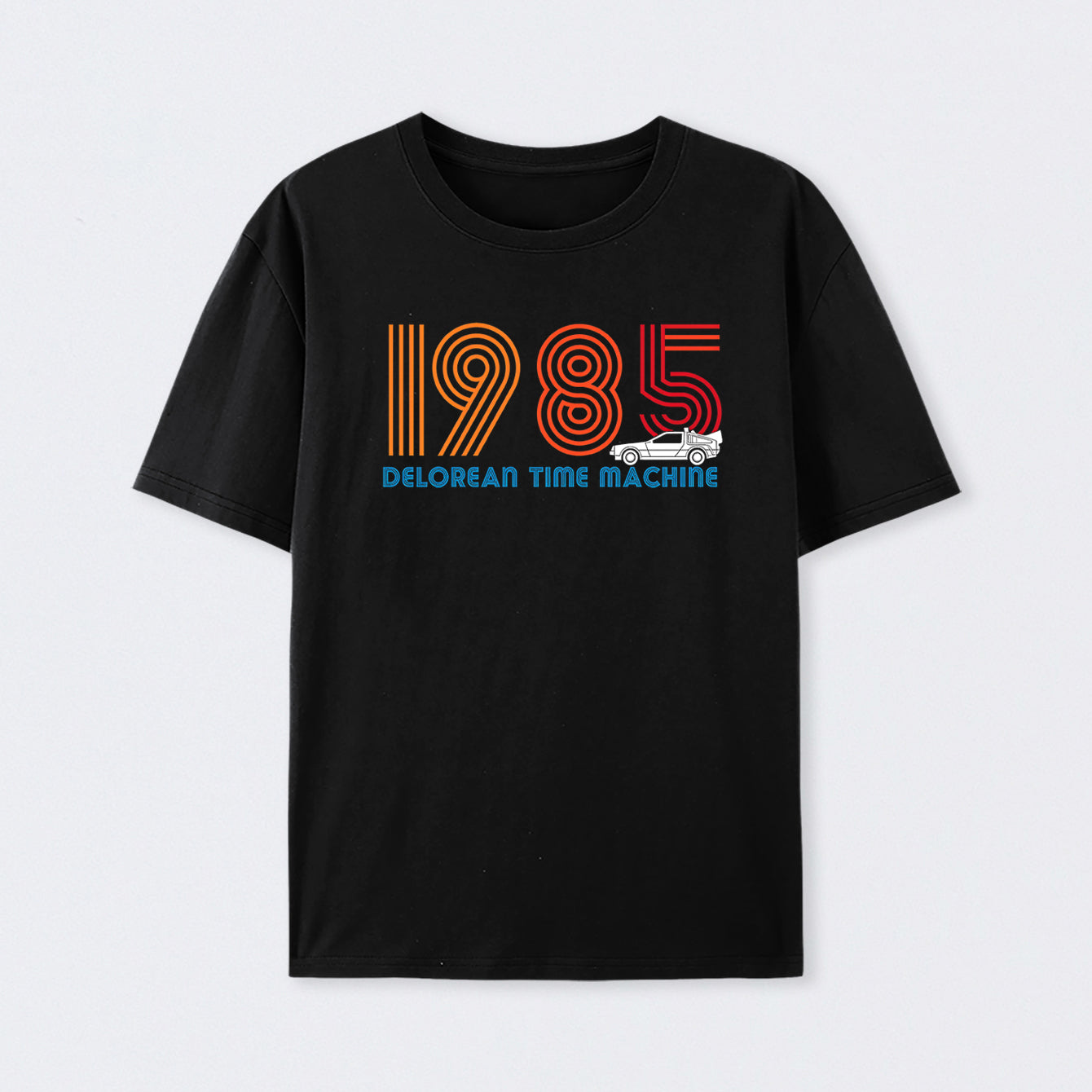 DeLorean Time Machine 1985 Cotton Unisex T-Shirt