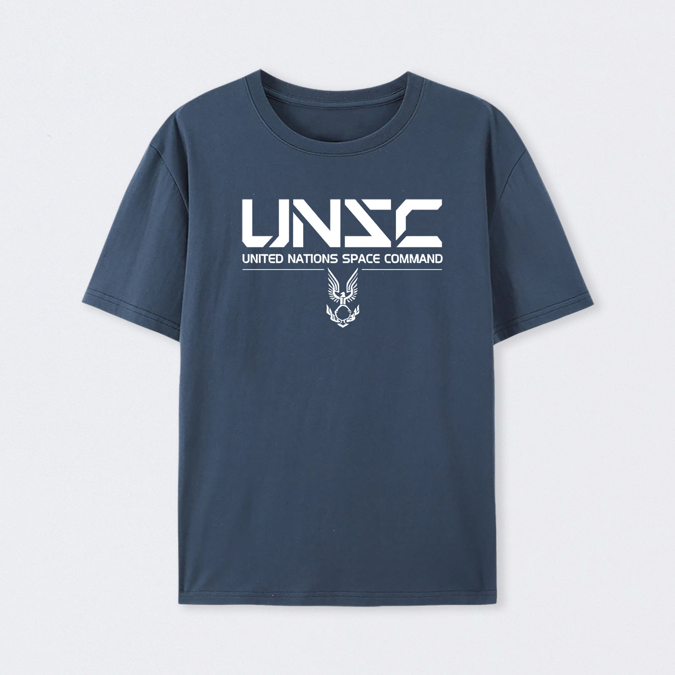 Unsc White Geek Cotton Unisex T-Shirt