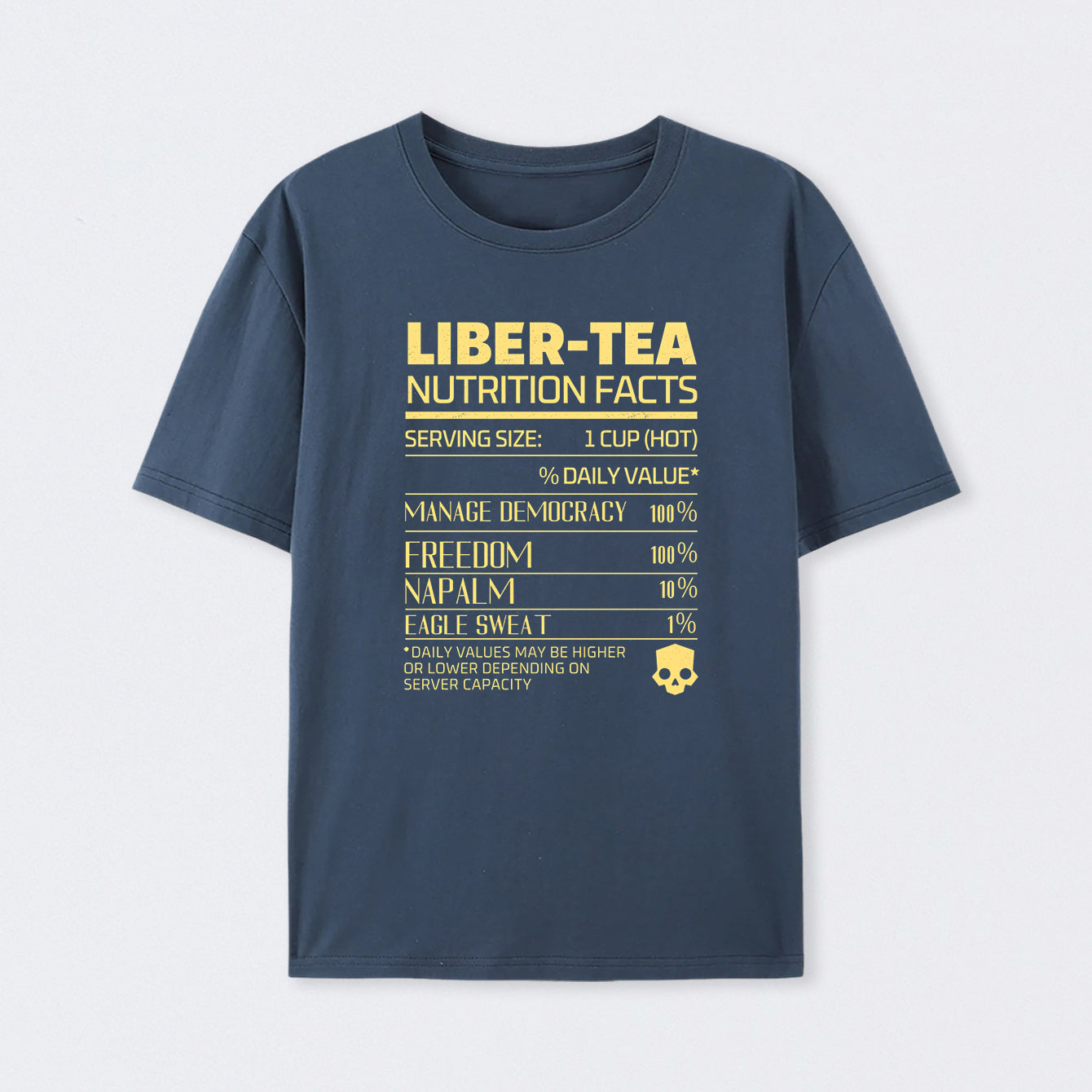 Liber-tea one cup at a time! helldivers Geek Cotton Unisex T-Shirt