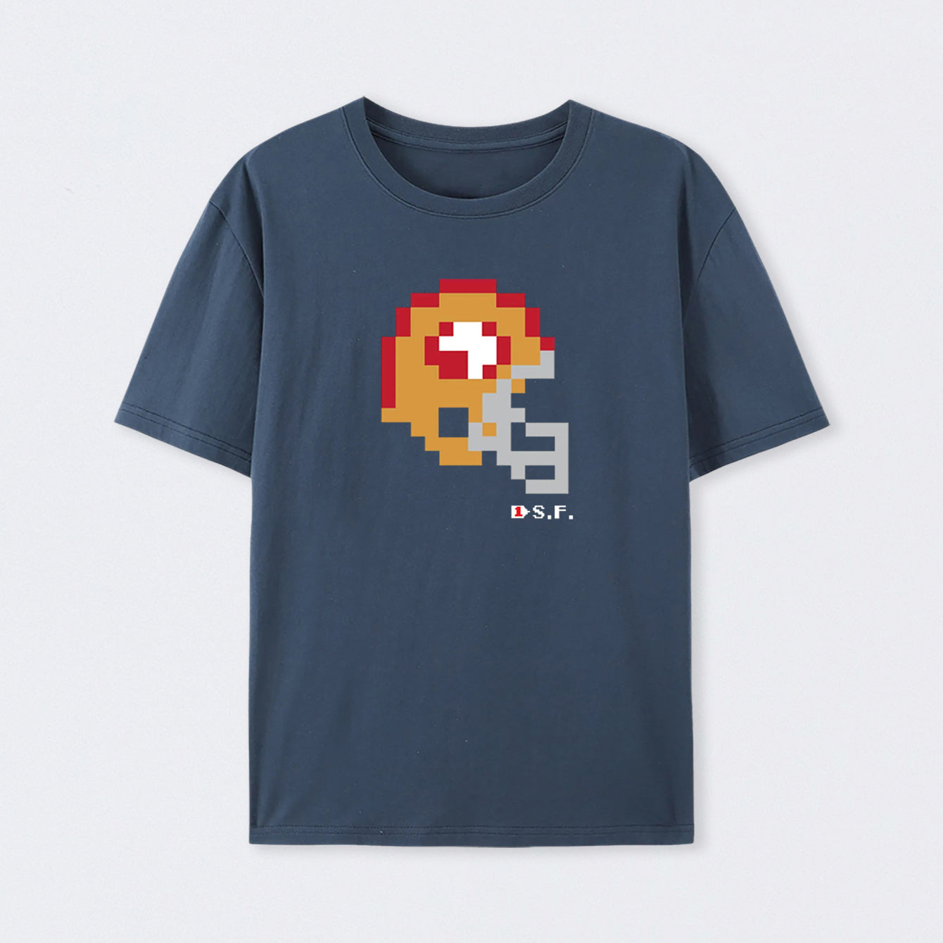 49ers Tecmo Bowl Helmet Geek Cotton Unisex T-Shirt
