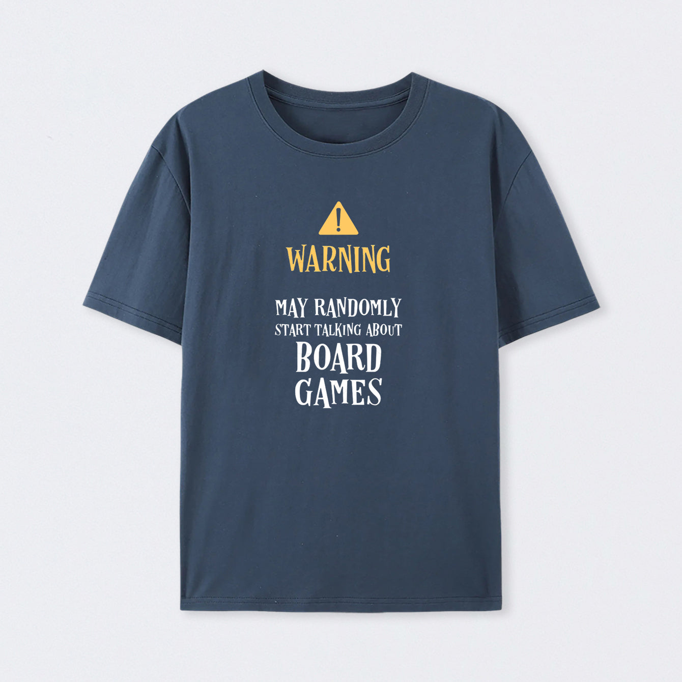 Warning May Randomly Talk About Board Games Geek Cotton Unisex T-Shirt