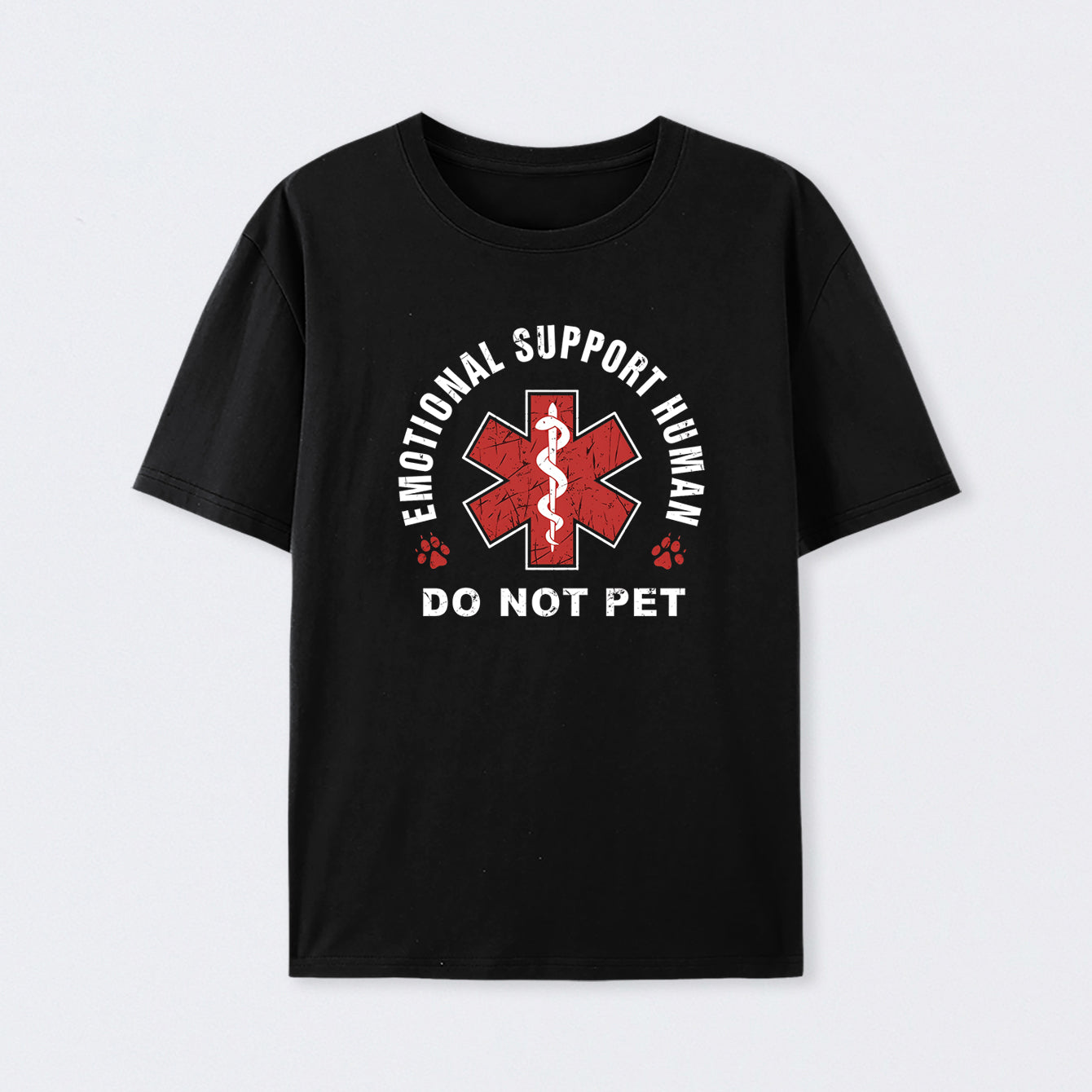 Emotional Support Human Geek Cotton Unisex T-Shirt