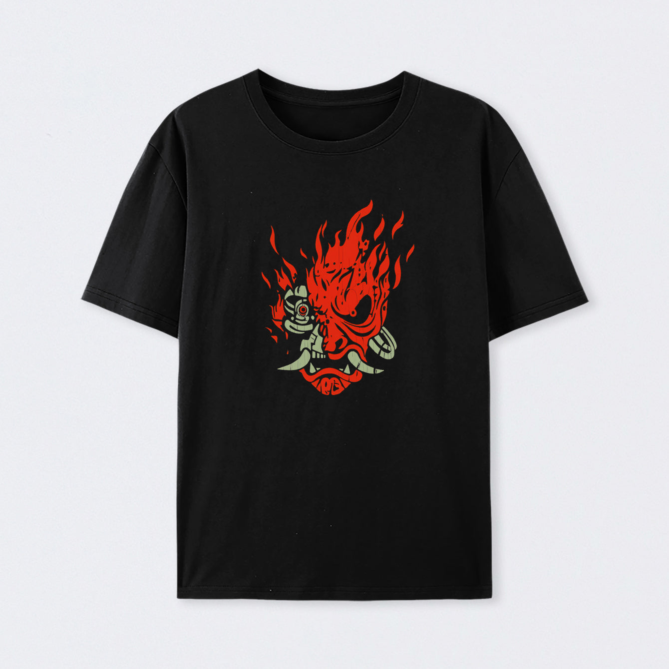 Cyberpunk Samurai Geek Cotton Unisex T-Shirt
