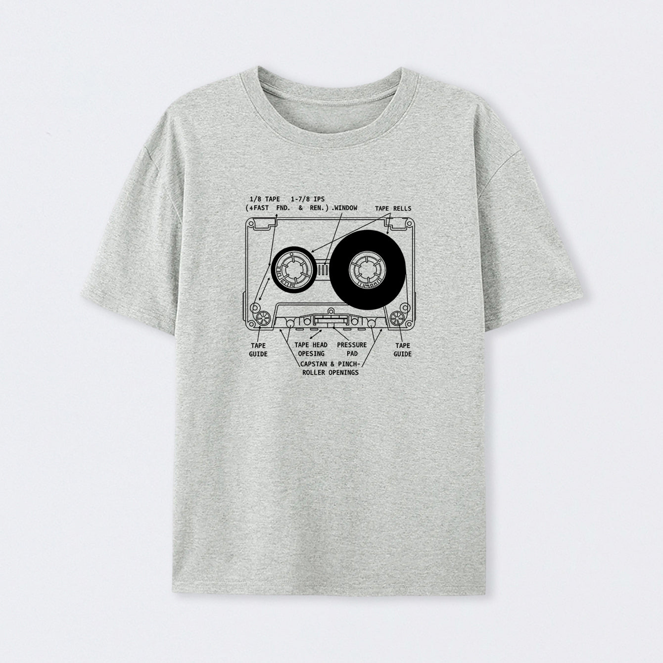 Anatomy of a Cassette Tape T-Shirt