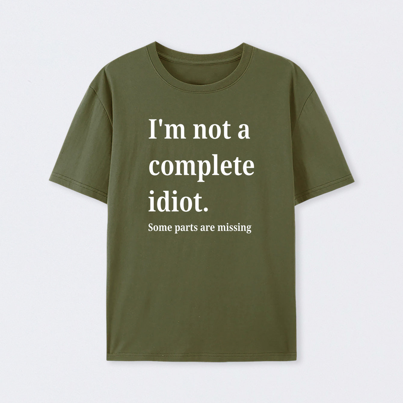 Funny Idiot Cotton T-Shirt