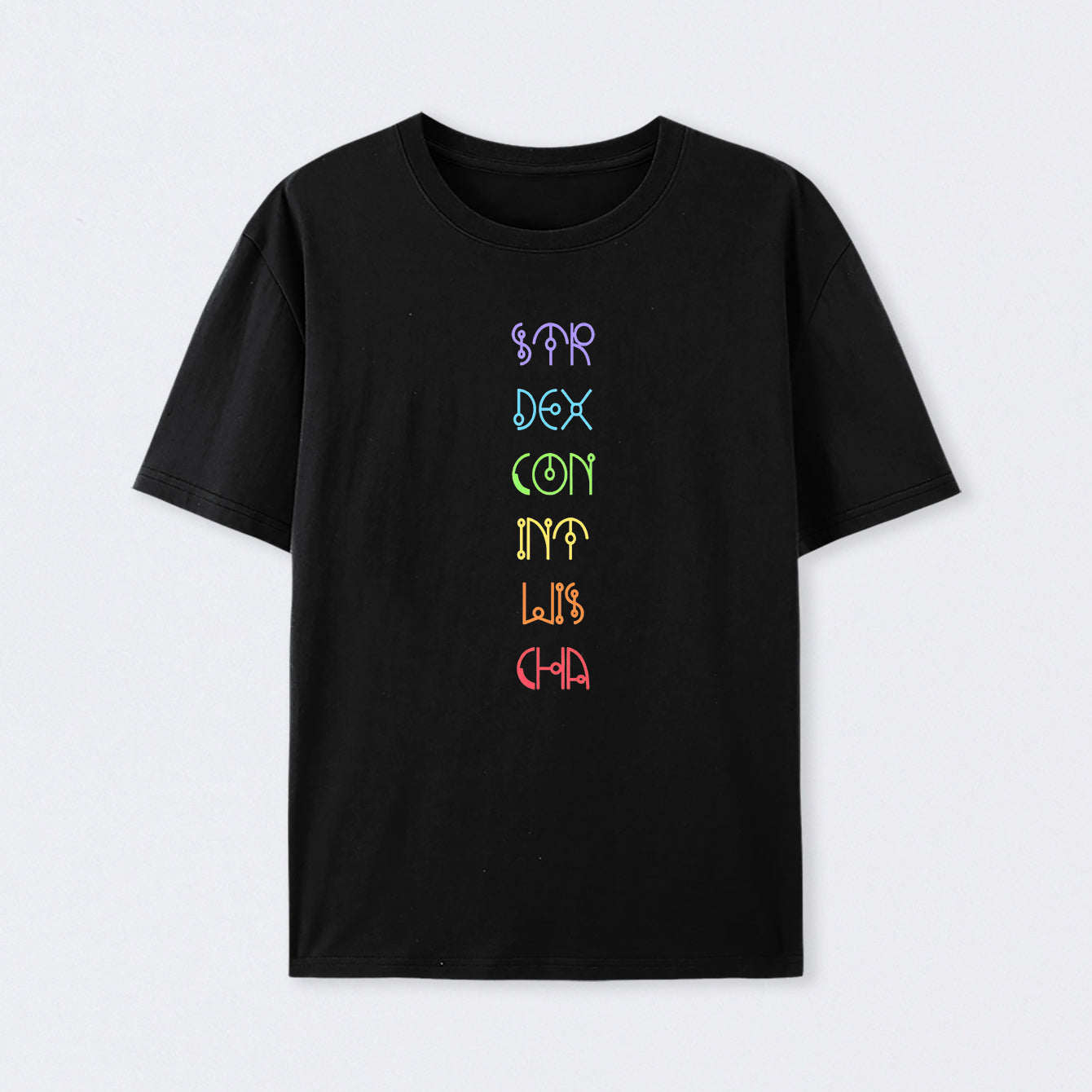 Character Abilities - Dungeons and Dragons Rainbow T-Shirt