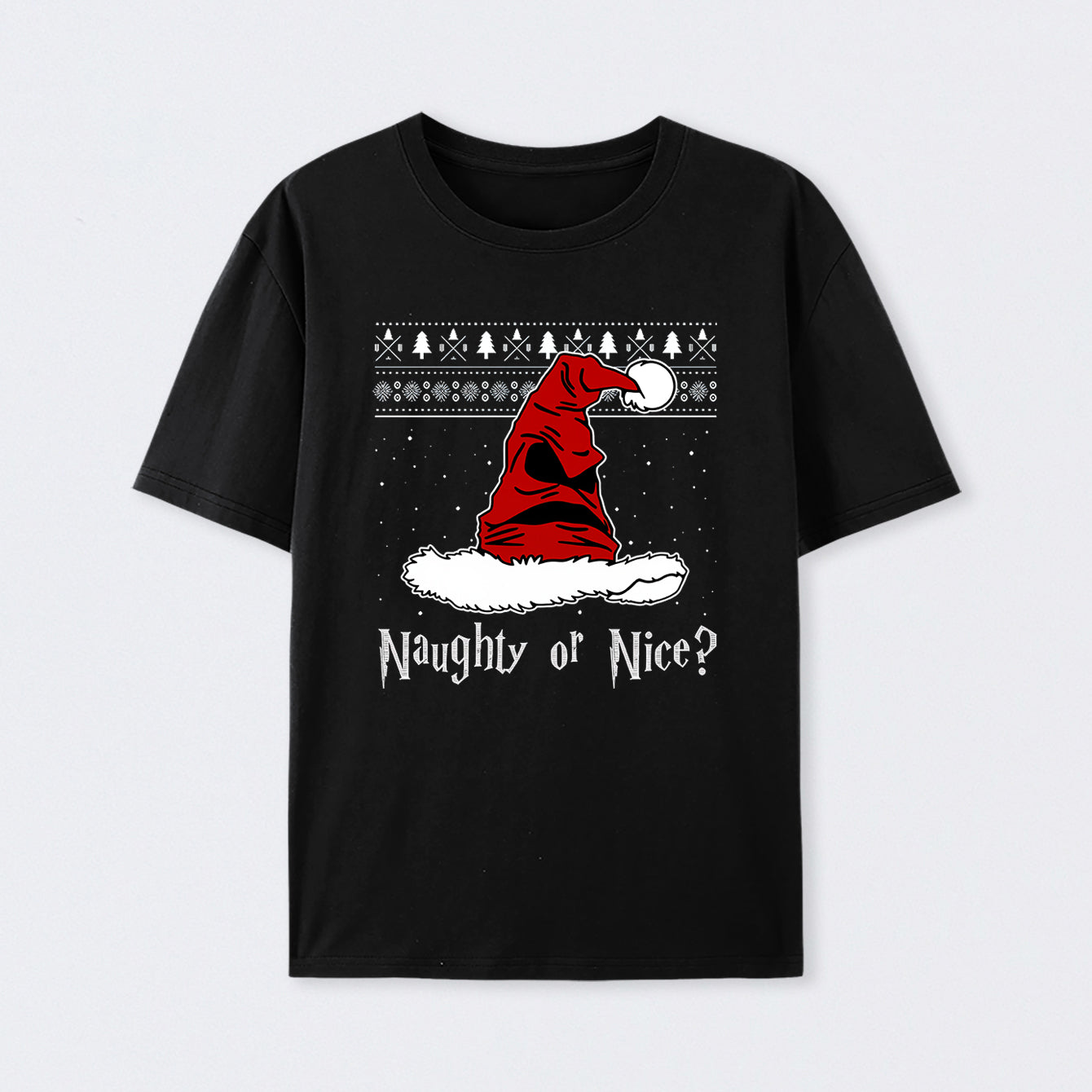 Naughty Or Nice Sorting Santa Claus T-Shirt