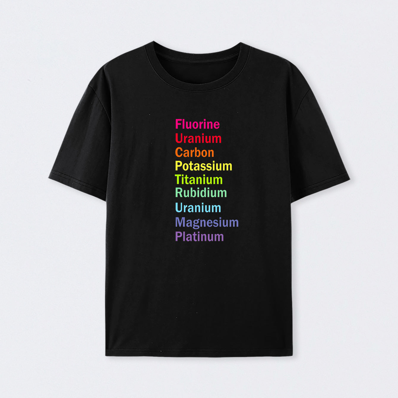 Fluorine Uranium Carbon Potassium T-Shirt