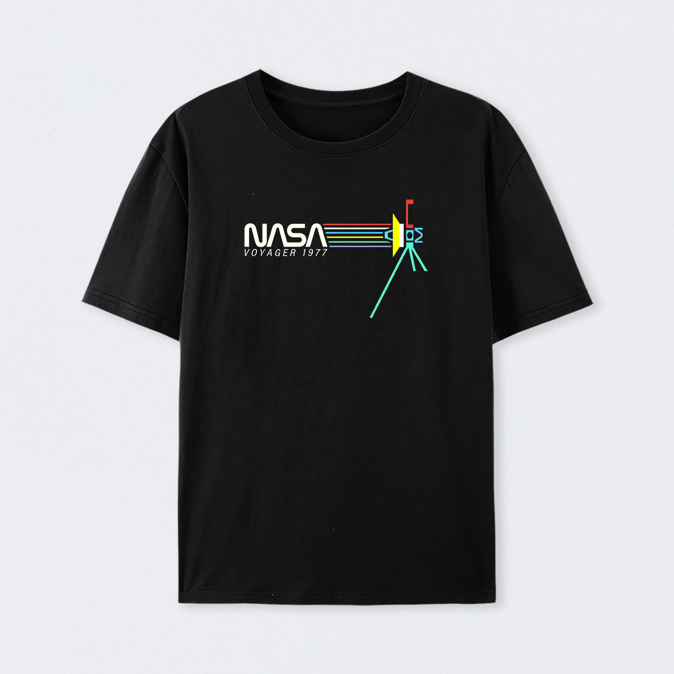 Retro Nasa Voyager Spacecraft T-shirt