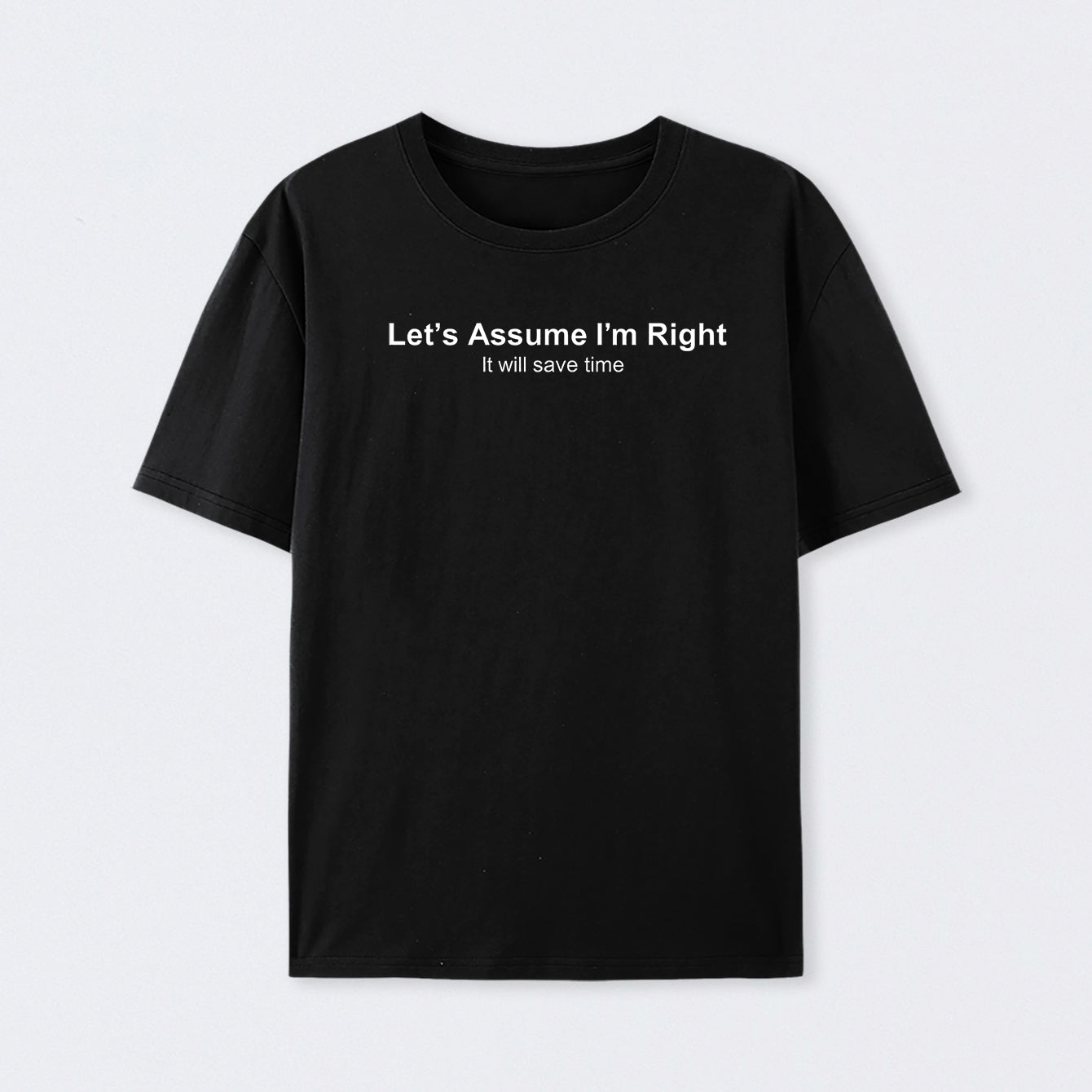 Let's Assume I am Right Geek T-Shirt