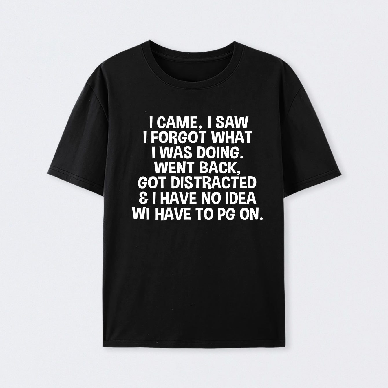 I Came I Saw I Forgot What I Was Doing Geek T-Shirt
