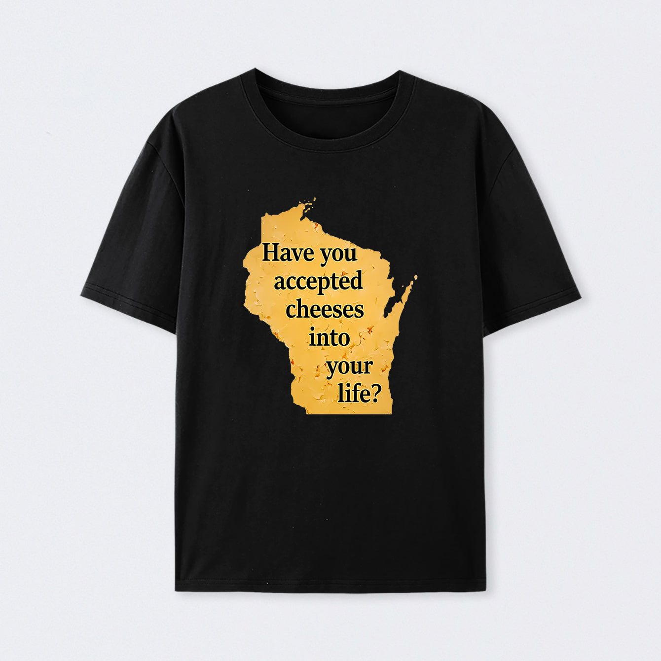 Wisconsin Cheese Pun Cotton Unisex Geek T-Shirt