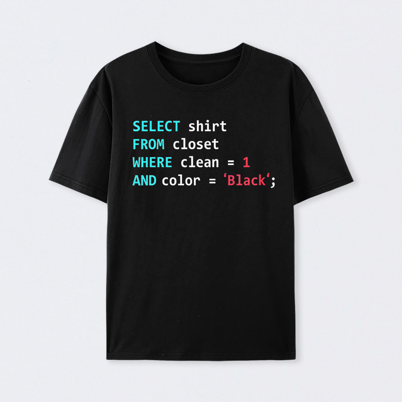 Programmer Database Cotton Unisex Geek T-Shirt