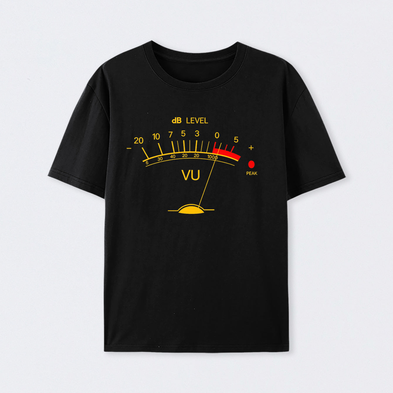 Volume VU Meter Vintage Cotton Unisex Geek T-Shirt