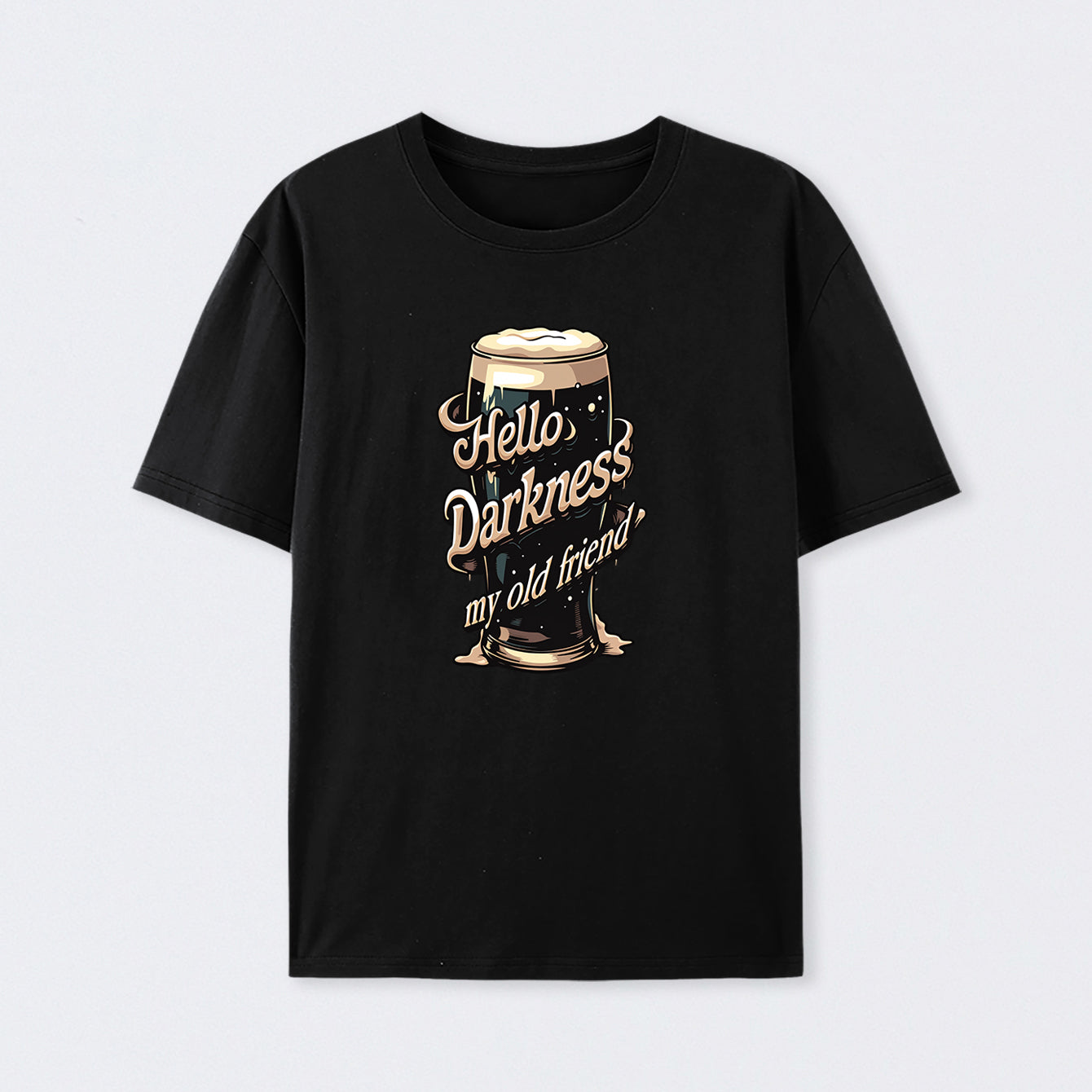 Hello Darkness Cotton Unisex Geek T-Shirt