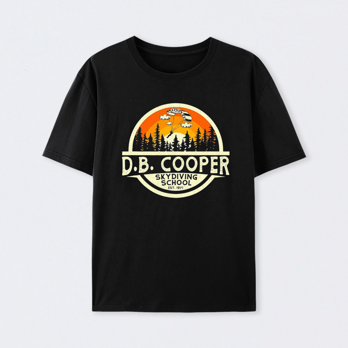 D.B. Coopers Skydiving School Portland Oregon Cotton Unisex T-Shirt